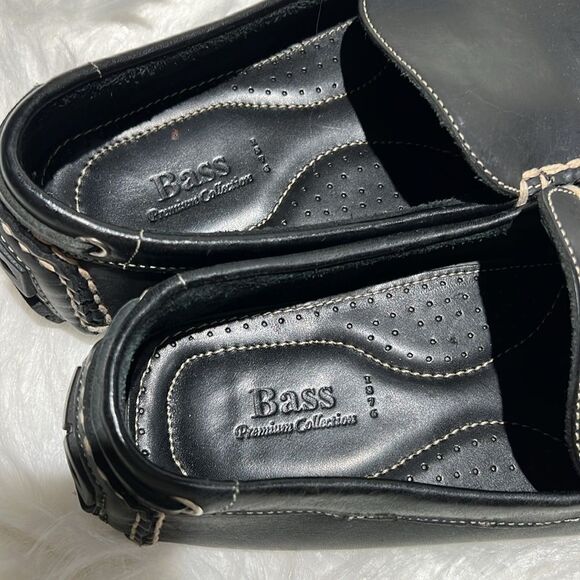 Black leather Bass driving shoes‎ Size 10M.  B80 main image 8